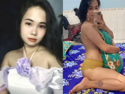 Bà xã dâm cằm điện thoại tự quay chồng yêu nện mình